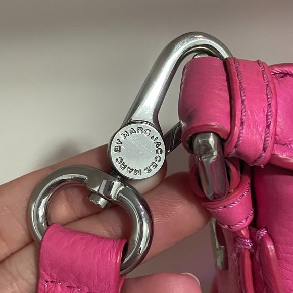 MARC JACOBS Early 2000s Vintage Pink Crossbody Bag Purse w Silver Hardware - Picture 3 of 16